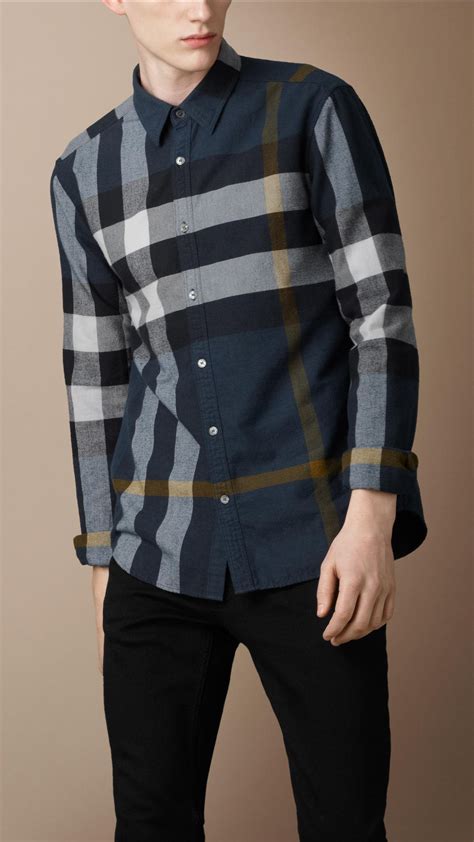 burberry flannel shirts|burberry plaid shirt men's.